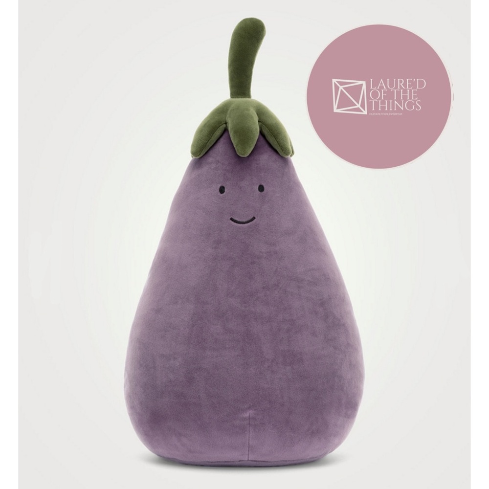 NWT Jellycat LARGE Amuseables Eggplant Plush Toy